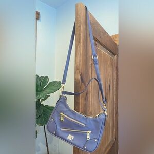 Juicy Couture Moto Chic Gray Shoulder Bag, Zippers, Crossbody Purse Women’s